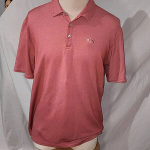 Travis Mathew Mens Pink Polo Shirt XL‎
